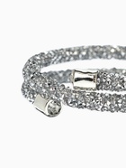 Браслет-пружинка «Шанталь», 2 ряда, цвет серебро, d=7 см 1886639