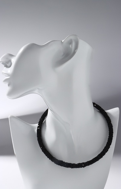 Колье «Шанталь», чёрное, 30 см