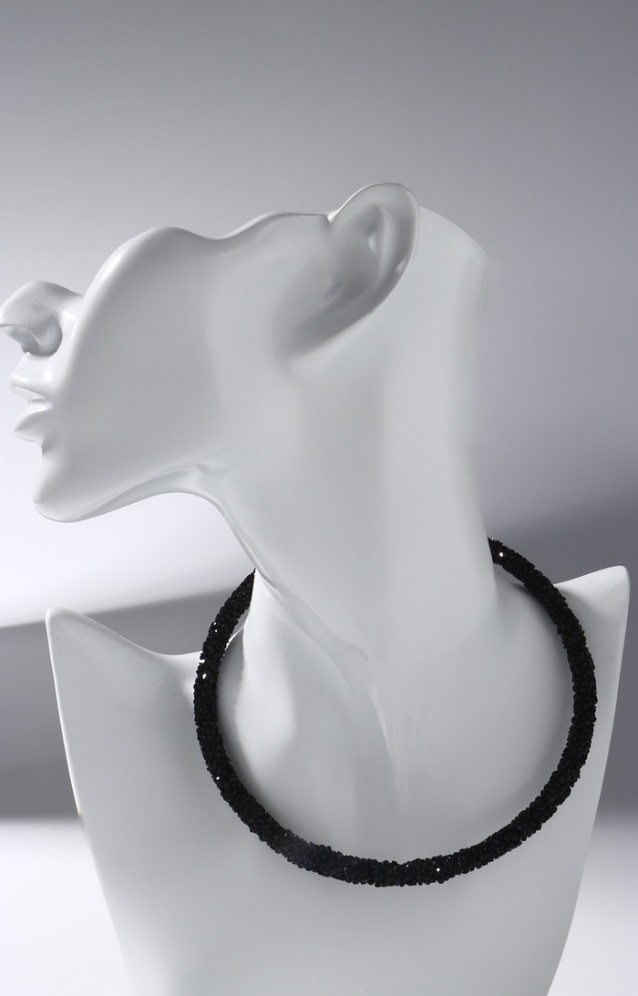 Колье «Шанталь», чёрное, 30 см - Фото 1