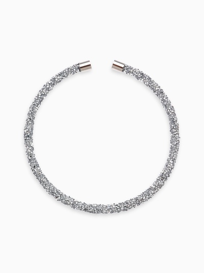 Колье «Шанталь», цвет серебряный, 30 см