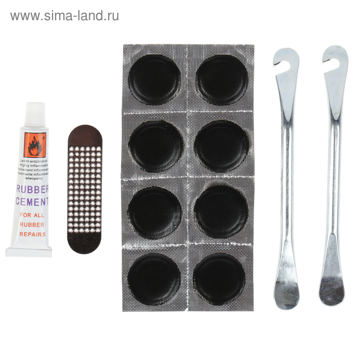 Аптечка для ремонта вело камер с монтажками GJ-016 - Фото 1