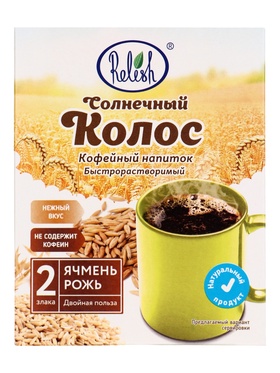Кофейный напиток Relish «Солнечный колос», 100 г (комплект 2 шт)