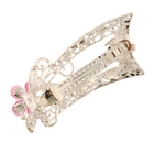 Заколка-автомат для волос "Красотулька" 6 см бабочка прилетела микс - Фото 2