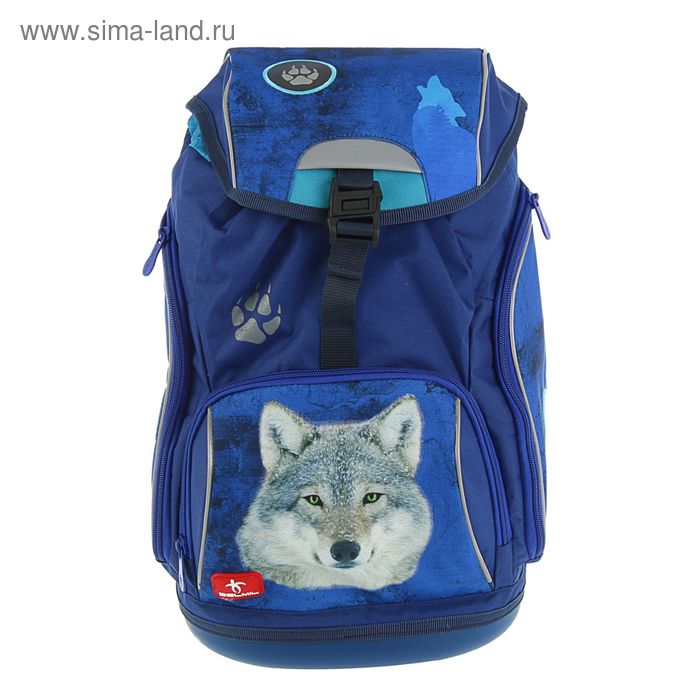 Рюкзак школьный с эргономичной спинкой Belmil, 42 х 26 х 19 см, Comfy Lumi Wolf - Фото 1