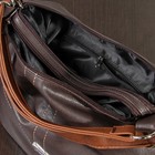 Сумка-рюкзак на молнии, 2 отдела, наружный карман, цвет рыжий/коричневый - Фото 3