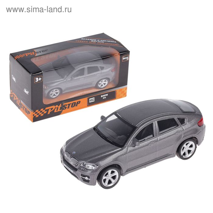 Машина металлическая BMW X6, масштаб 1:43 - Фото 1