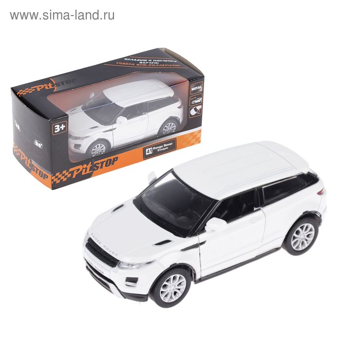Машина инерционная "Land Rover Range Rover Evoque", белая, 1:32 - Фото 1