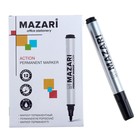 Маркер перманентный Mazari Action, 2.0 мм, чёрный - фото 319854716