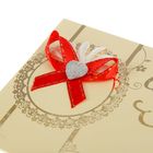 Конверт для денег "С Днем Свадьбы"  ручная работа, белый фон, красный бантик - Фото 3