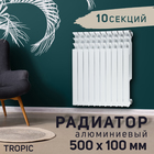 Радиатор Tropic 500x100 мм алюминиевый, 10 секций 2398270 - фото 9808763