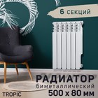 Радиатор Tropic 500x80 мм биметаллический, 6 секций - фото 5364594