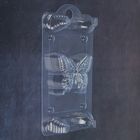 Пластиковая форма для мыла "Бабочка" 8х6,5х1,5 см - Фото 2
