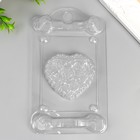 Пластиковая форма для мыла "Сердце в розах" - Фото 2