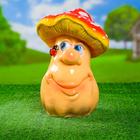 Садовая фигура "Гриб мухомор с божьей коровкой" 20х20х30см - Фото 1