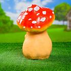 Садовая фигура "Гриб мухомор с божьей коровкой" 20х20х30см - Фото 3