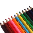 Карандаши цветные 12 цветов «Каляка-Маляка», трёхгранные, толстые - Фото 3