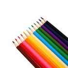 Карандаши цветные 12 цветов «Каляка-Маляка», шестигранные - Фото 3