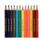 Карандаши 12 цветов "Каляка-Маляка", шестигранные, короткие - Фото 3