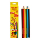 Карандаши цветные 6 цветов «Каляка-Маляка», шестигранные - Фото 4