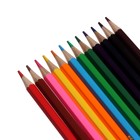 Карандаши цветные акварельные 12 цветов, «Каляка-Маляка», шестигранные - Фото 3