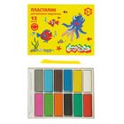 Пластилин «Каляка-Маляка», 12 цветов, 180 г, со стеком - Фото 1