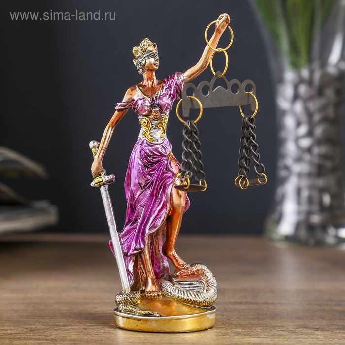 Сувенир "Фемида - богиня правосудия" 13х4,5х4,5 см - Фото 1