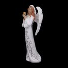 Сувенир полистоун "Ангел девушка в платье с узором с цветком в руках" 15,5х7,5х5 см - Фото 2