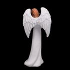 Сувенир полистоун "Ангел девушка в платье с узором с цветком в руках" 15,5х7,5х5 см - Фото 4
