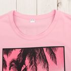 Комплект женский (футболка, шорты) Тропики 2029а, цвет розовый, р-р 50 - Фото 3