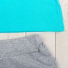 Комплект женский (футболка, шорты) Дженни 2070, цвет голубой, р-р 48 - Фото 5
