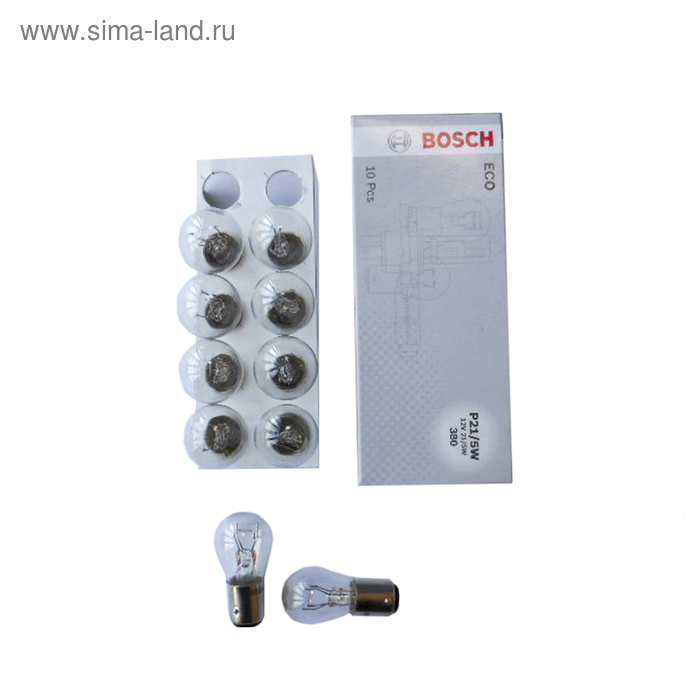 Лампа автомобильная BOSCH 1987302814 ECO P21/5W 12V 21/5W 1987302814 - Фото 1