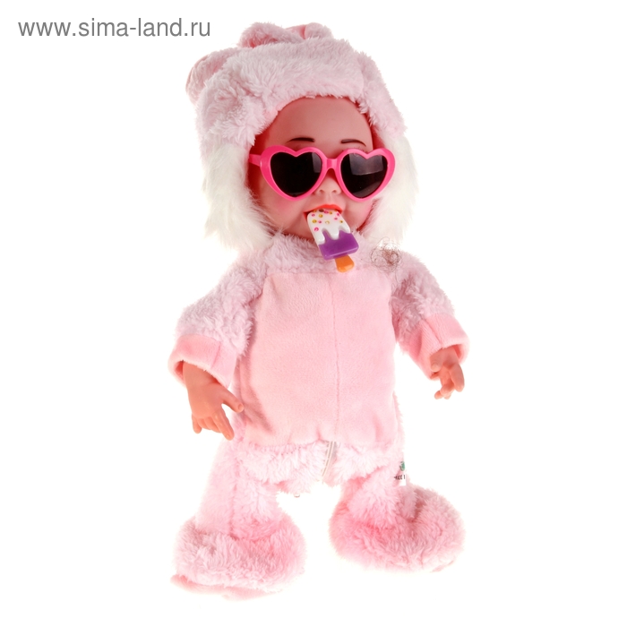 Мягкая игрушка интерактивная кукла "Зайка" - Фото 1