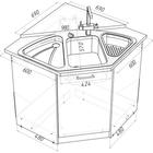 Кухонный гарнитур Лиана оптима, 1500 х 1300 мм - Фото 3