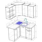 Кухонный гарнитур Полина прайм, 1200 х 1400 мм - Фото 2