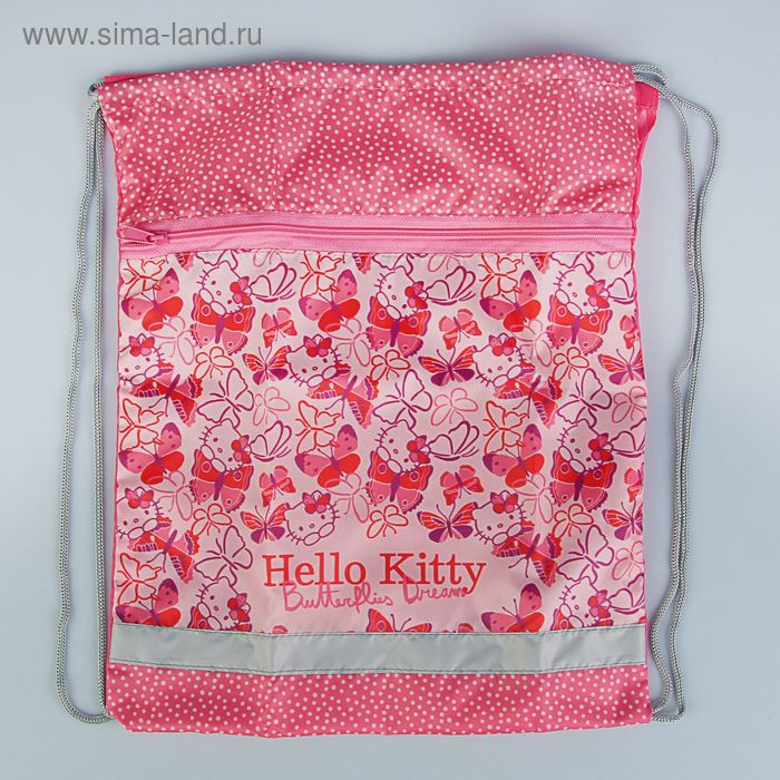Мешок для обуви 430х340 мм Hello Kitty ACTION! розовый HKO-ASS4301/2 - Фото 1