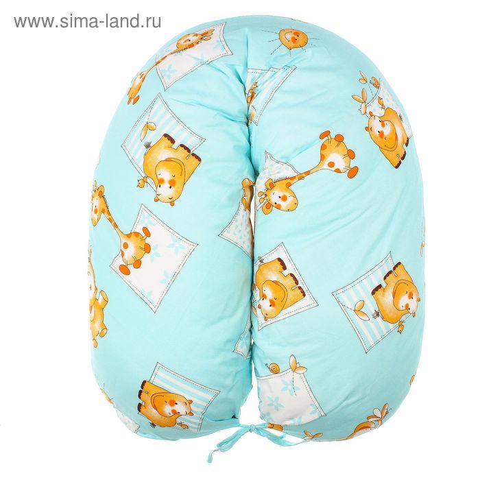 Подушка для беременных 34*170 бязь, на молнии, файбер, сумка, Веселые игрушки - Фото 1