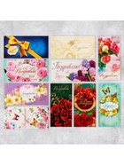 Набор микс конверты для денег «Поздравляю», для прекрасных дам - Фото 1