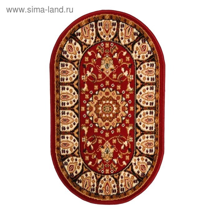 Овальный ковёр Lider 6510, 200 х 500 см, цвет red - Фото 1