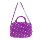 Мягкая сумочка "Мишка, заяц" на машине, цвет фиолетовый - Фото 3