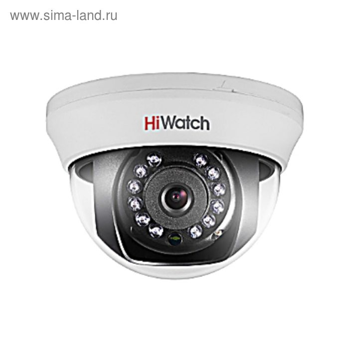Видеокамера купольная Hiwatch DS-T101 (6 mm), TVI, 720 P, 1 Мп - Фото 1