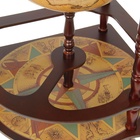 Глобус бар декоративный угловой "Карта Коломбо" 91х53х53 см - фото 26304307