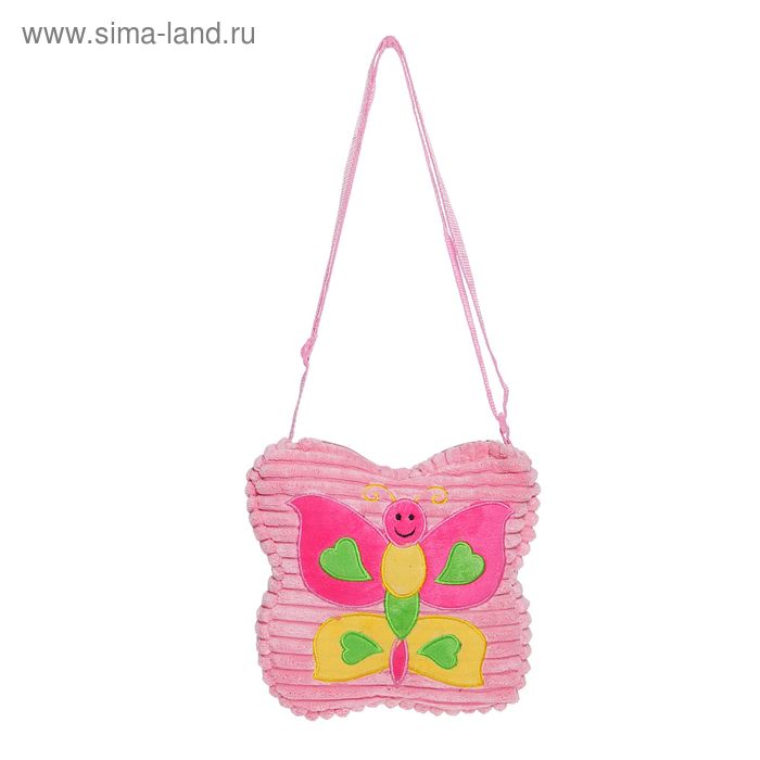 Мягкая сумочка "Бабочка", цвета МИКС - Фото 1