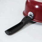 Ковш «Альфа», 1,5 л, стеклянная крышка, пластиковая ручка, антипригарное покрытие, цвет красный - Фото 6