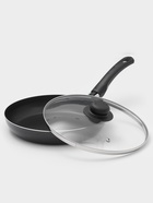 Сковорода Promo, d=24 см, стеклянная крышка, антипригарное покрытие, алюминий, чёрная - Фото 2