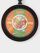 Сковорода Promo, d=24 см, стеклянная крышка, антипригарное покрытие, алюминий, чёрная - Фото 7