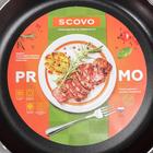 Сковорода Promo, d=26 см, стеклянная крышка, антипригарное покрытие, цвет чёрный - Фото 5