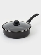 Сотейник Promo, 2.8 л, d=24 см, стеклянная крышка, антипригарное покрытие, алюминий, чёрный - Фото 1