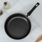 Сотейник Promo, 2.8 л, d=24 см, стеклянная крышка, антипригарное покрытие, алюминий, чёрный - Фото 2