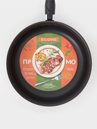 Сотейник Promo, 2.8 л, d=24 см, стеклянная крышка, антипригарное покрытие, алюминий, чёрный - Фото 7