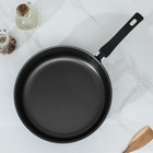 Сотейник Promo, 3,5 л, d=26 см, h=8 см, стеклянная крышка, антипригарное покрытие, чёрный - Фото 2